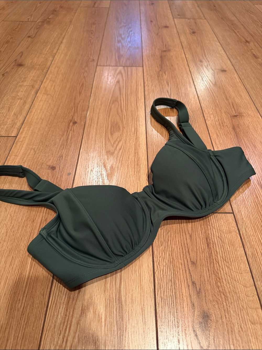 Dark Green Kona Sol Bikini Top